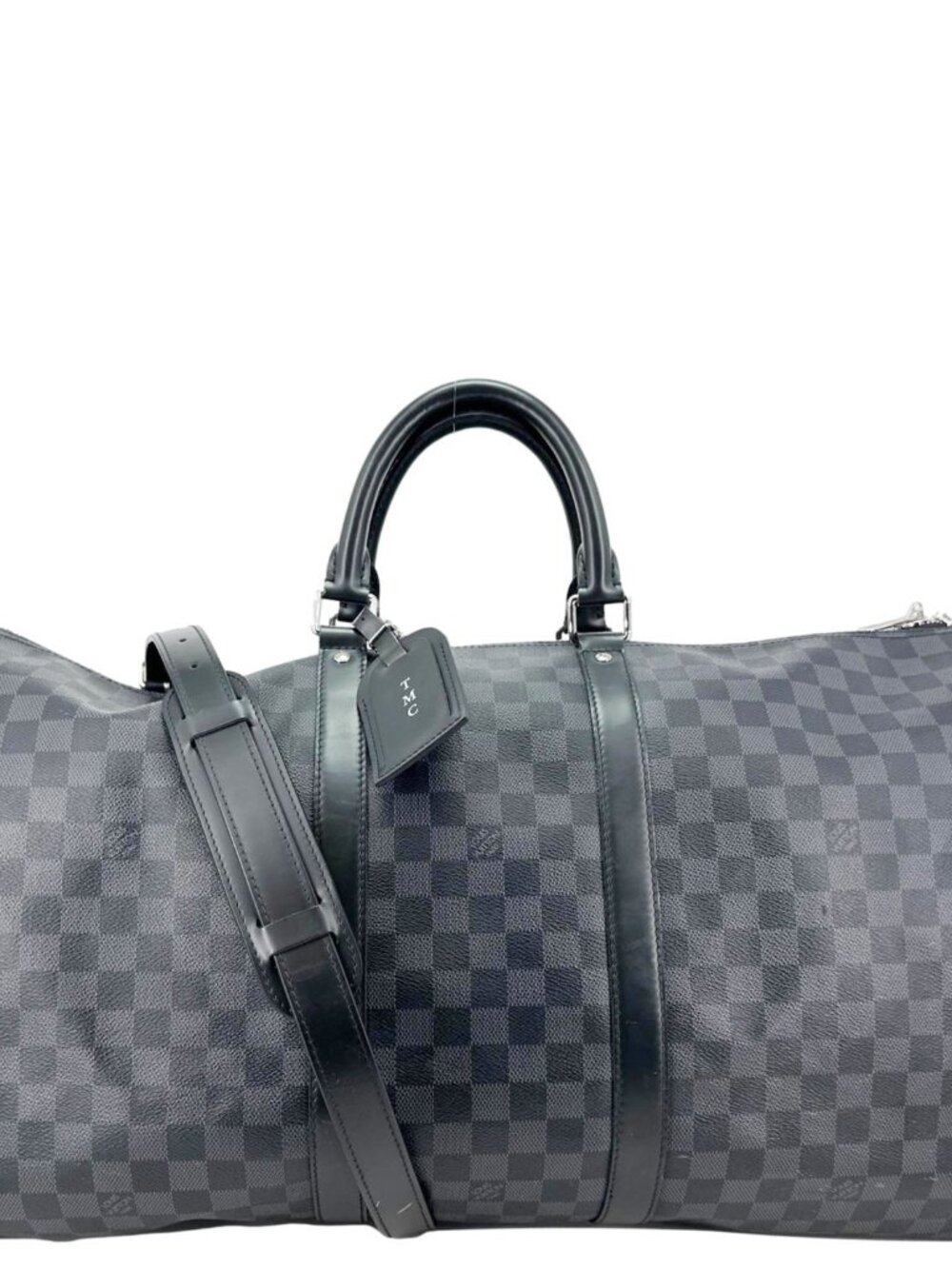 Louis Vuitton  Keepall 55 Bandouliere Damier Graphite Travel Bag Black